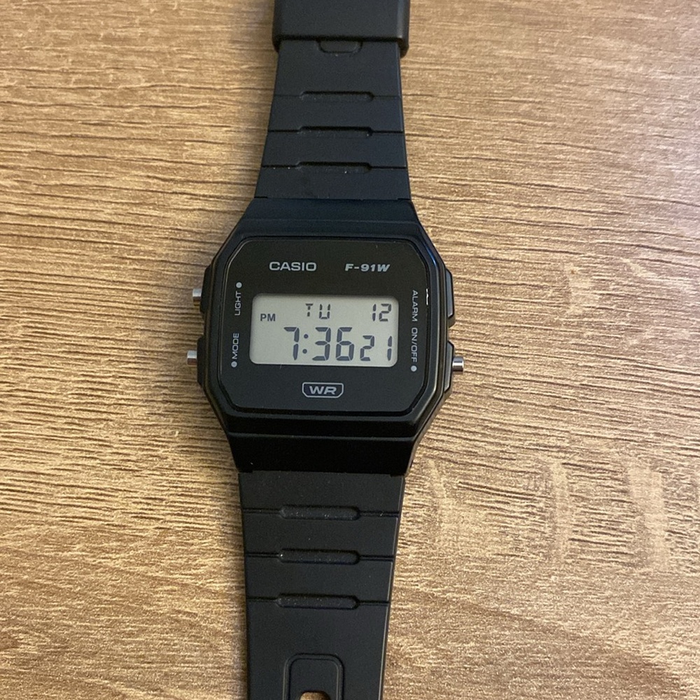 Casio F-91W Digital Watch - Black